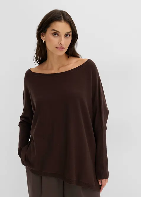 Maglione in filato fine di misto viscosa, bonprix