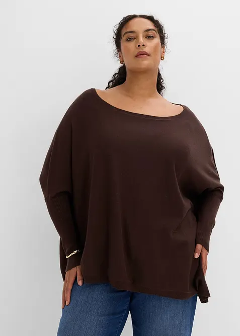 Maglione in filato fine di misto viscosa, bonprix
