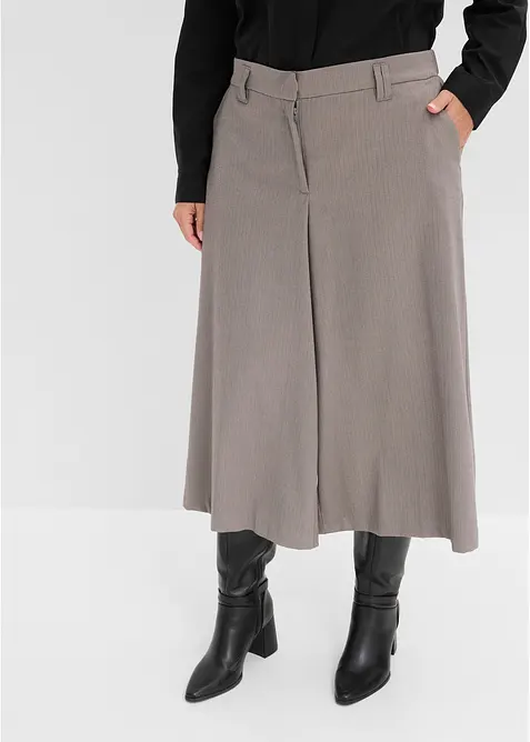 Pantaloni  in simil lana a trama spigata, bonprix