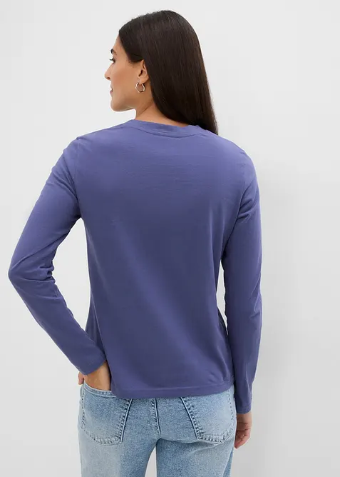 Maglia a maniche lunghe in puro cotone biologico, bonprix