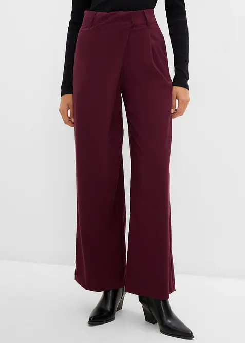 Pantaloni larghi in misto viscosa fluido, bonprix