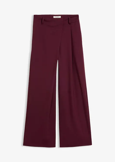 Pantaloni larghi in misto viscosa fluido, bonprix