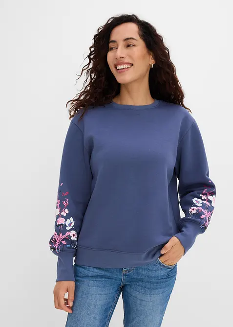 Felpa in misto cotone, bonprix