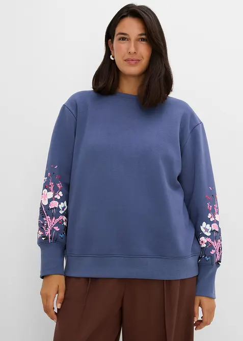 Felpa in misto cotone, bonprix