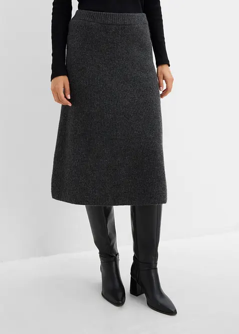 Gonna midi in maglia, bonprix