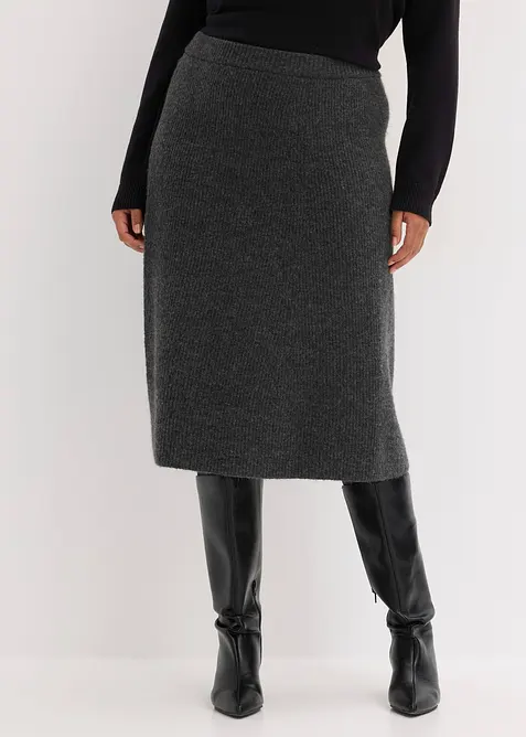 Gonna midi in maglia, bonprix
