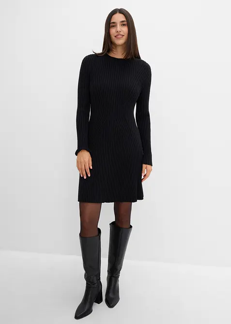 Miniabito in morbida maglia misto viscosa, bonprix
