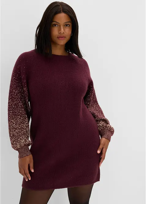 Abito in maglia con effetto glitterato, bonprix