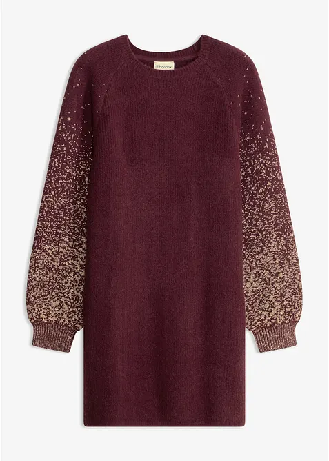 Abito in maglia con effetto glitterato, bonprix