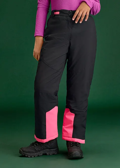 Pantaloni da neve impermeabili con bretelle staccabili, bonprix