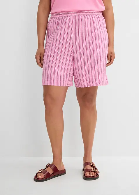 Shorts in mussola di puro cotone con elastico in vita, bonprix