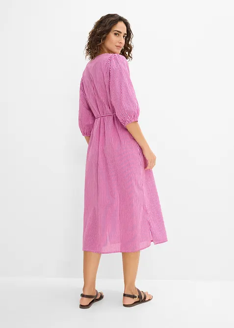 Abito midi in puro cotone, bonprix