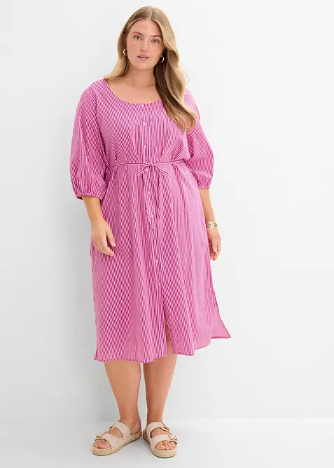 Abito midi in puro cotone, bonprix