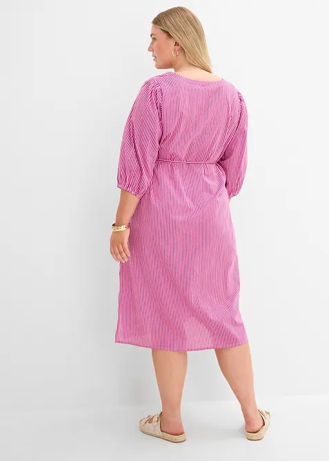 Abito midi in puro cotone, bonprix