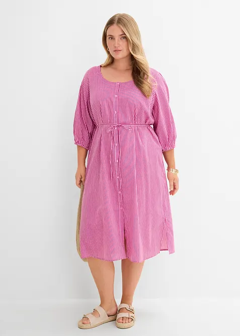 Abito midi in puro cotone, bonprix