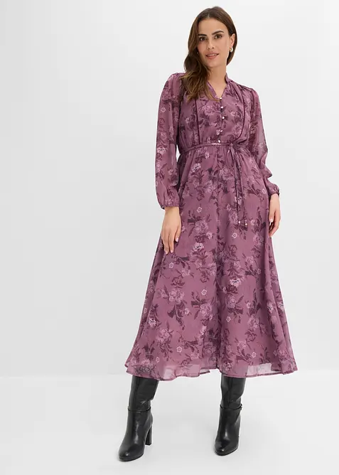 Abito midi di chiffon, bonprix