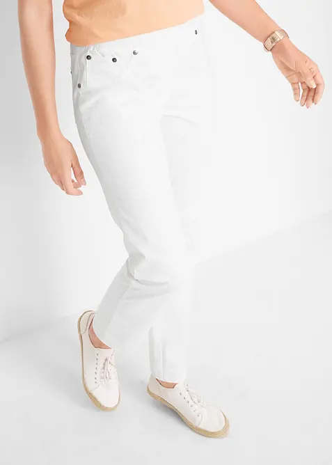 Treggings in twill di misto cotone elasticizzato, bonprix