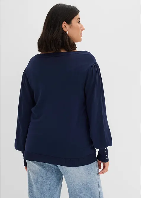 Maglione in filato fine misto viscosa, bonprix