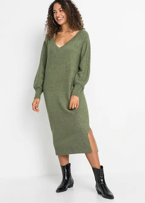 Abito midi oversize in maglia, bonprix