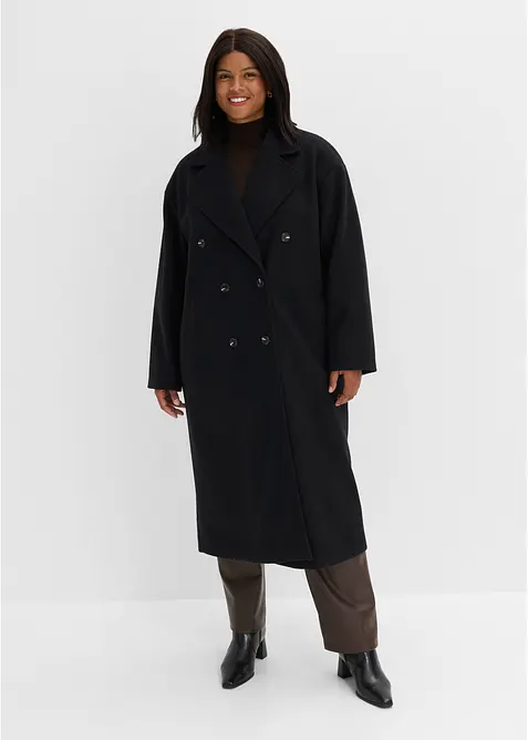 Cappotto oversize in simil lana, bonprix