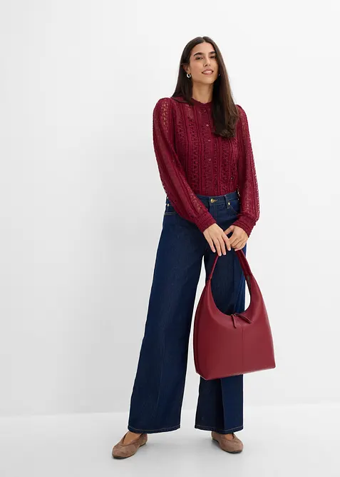 Blusa in jersey con top (set 2 pezzi), bonprix