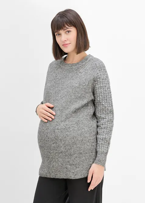 Maglione caldo pr&eacute;maman / da allattamento, bonprix
