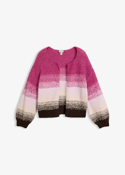 Cardigan in morbido filato grosso misto lana, bonprix