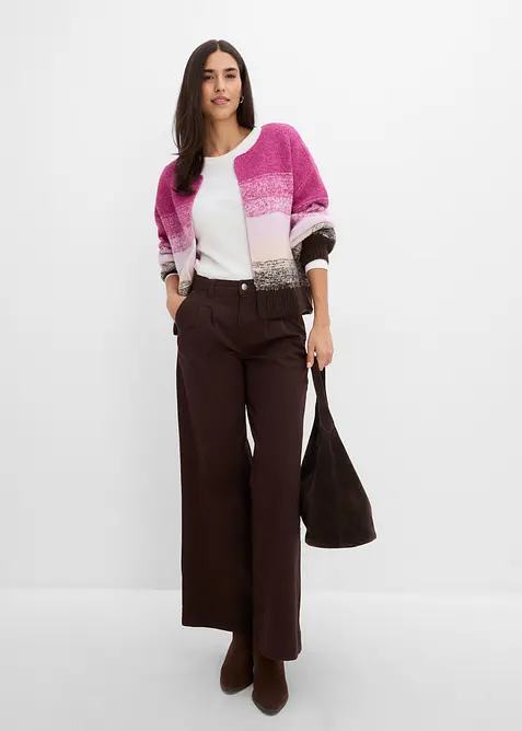 Cardigan in morbido filato grosso misto lana, bonprix