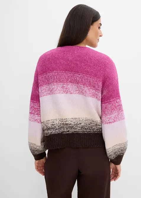 Cardigan in morbido filato grosso misto lana, bonprix