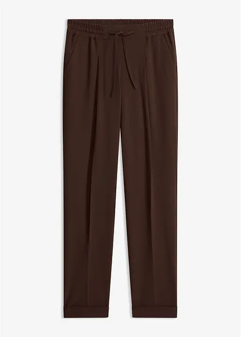 Pantaloni con pinces ed elastico in vita, bonprix