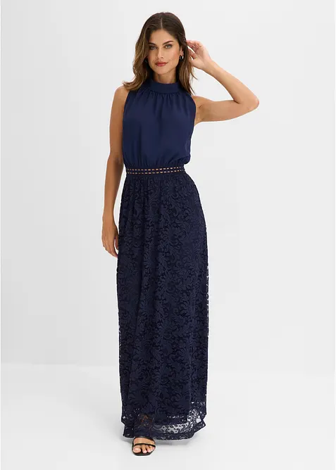 Abito lungo con gonna in pizzo, bonprix