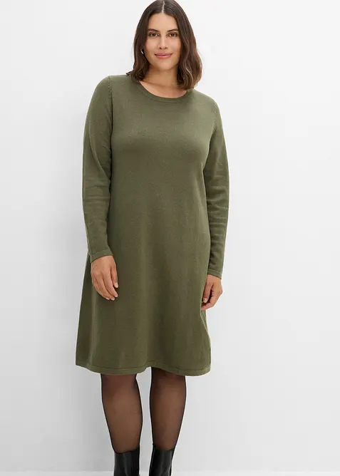 Abito in maglia con cotone riciclato, bonprix