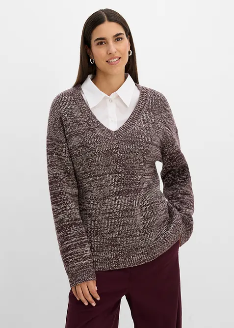 Maglione in misto viscosa morbido, bonprix