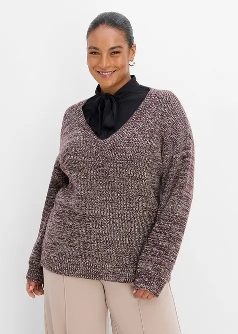 Maglione in misto viscosa morbido, bonprix