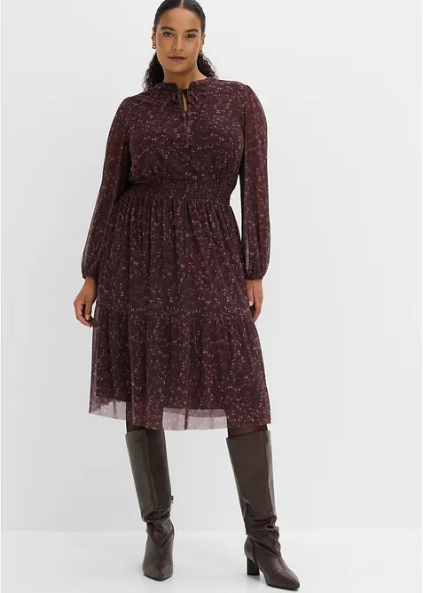 Abito in jersey con scollo rotondo, bonprix