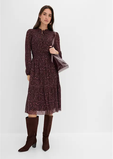 Abito in jersey con scollo rotondo, bonprix