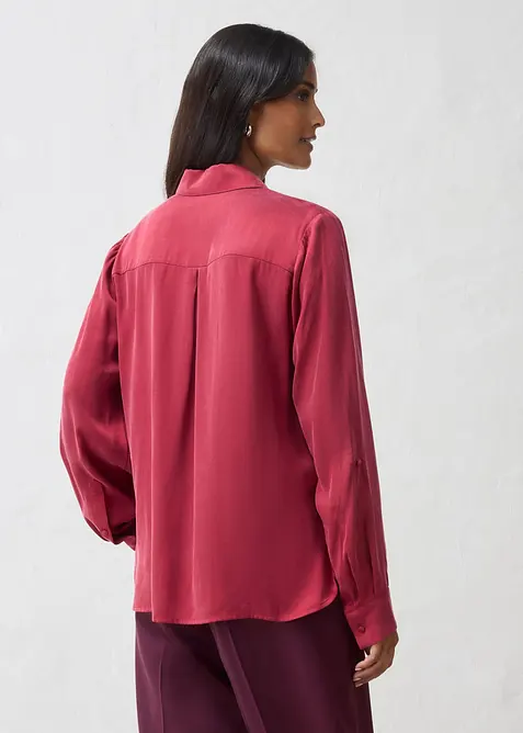 Camicia in misto cupro fluido, bonprix
