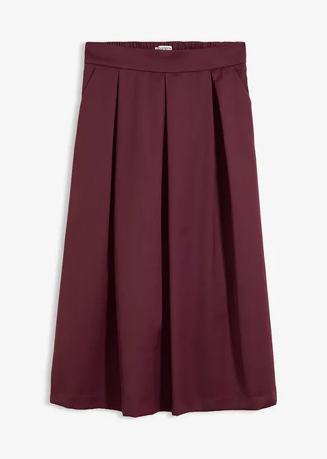 Gonna midi in misto lana morbido, bonprix