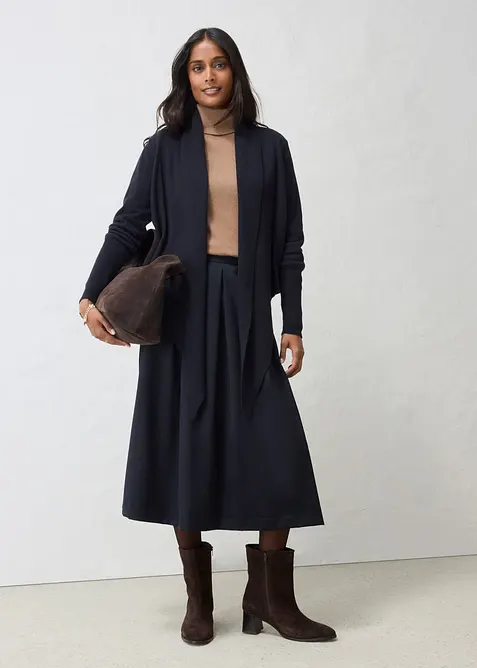 Cardigan in misto lana morbido, bonprix