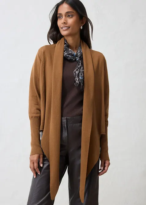 Cardigan in misto lana morbido, bonprix