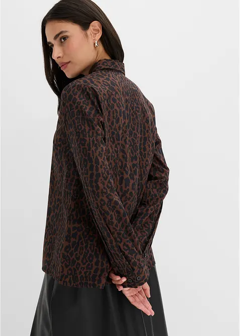 Camicia in cotone elasticizzato no stiro, bonprix