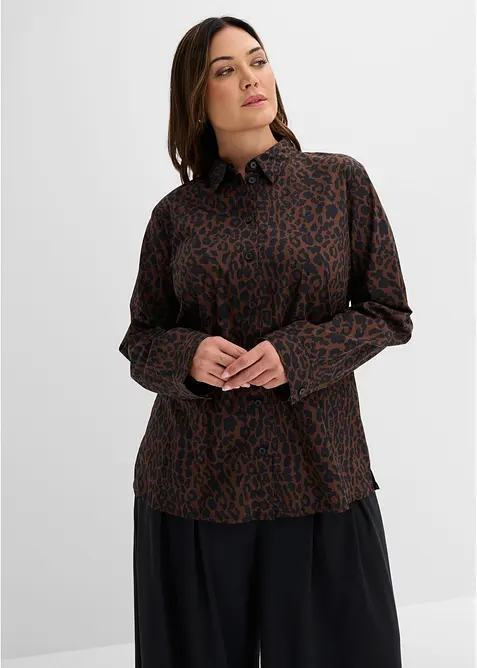 Camicia in cotone elasticizzato no stiro, bonprix