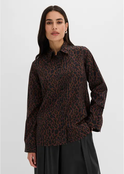 Camicia in cotone elasticizzato no stiro, bonprix