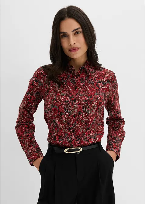 Camicia in cotone elasticizzato no stiro, bonprix