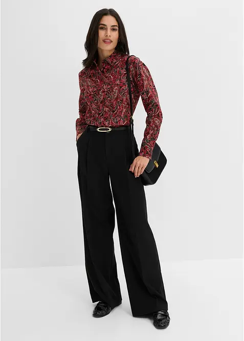 Camicia in cotone elasticizzato no stiro, bonprix