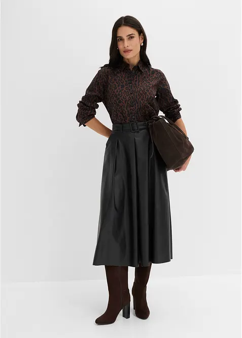 Camicia in cotone elasticizzato no stiro, bonprix