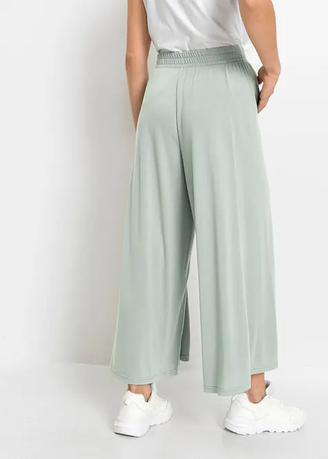 Pantaloni culotte in jersey con gambe larghe, bonprix