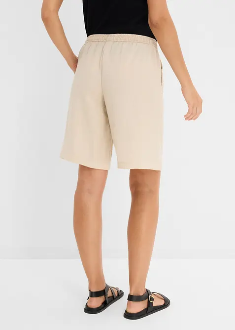 Bermuda in misto viscosa con elastico in vita, bonprix