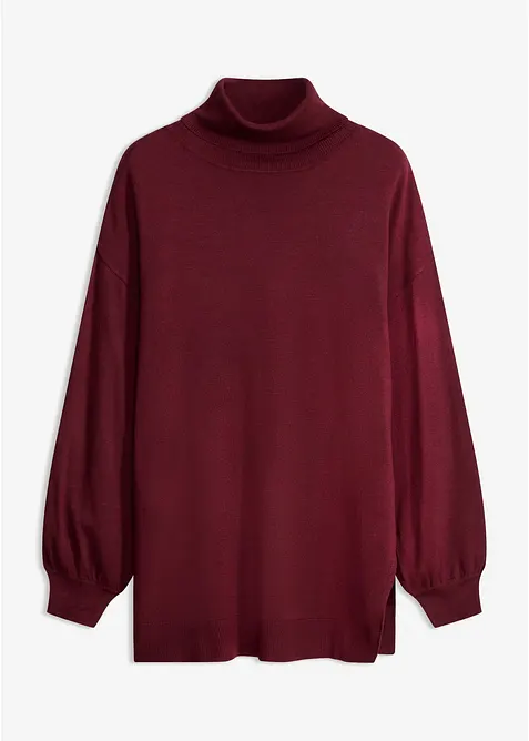 Maglione a collo alto in misto viscosa, bonprix
