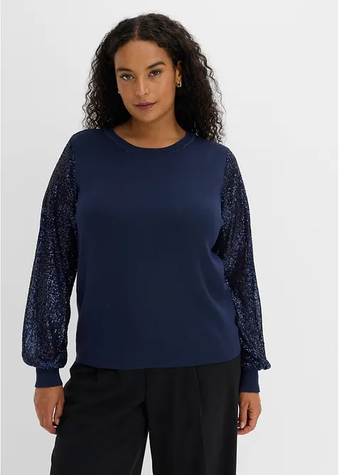 Maglione in morbido misto viscosa a filato fine, bonprix